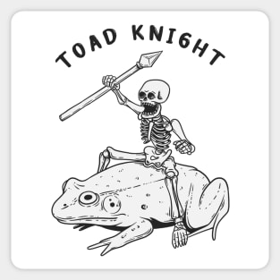 Skeleton knight ride toads Sticker